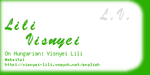 lili visnyei business card
